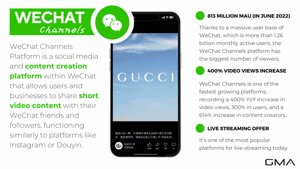 Chinese short-video platforms: WeChat Channels
