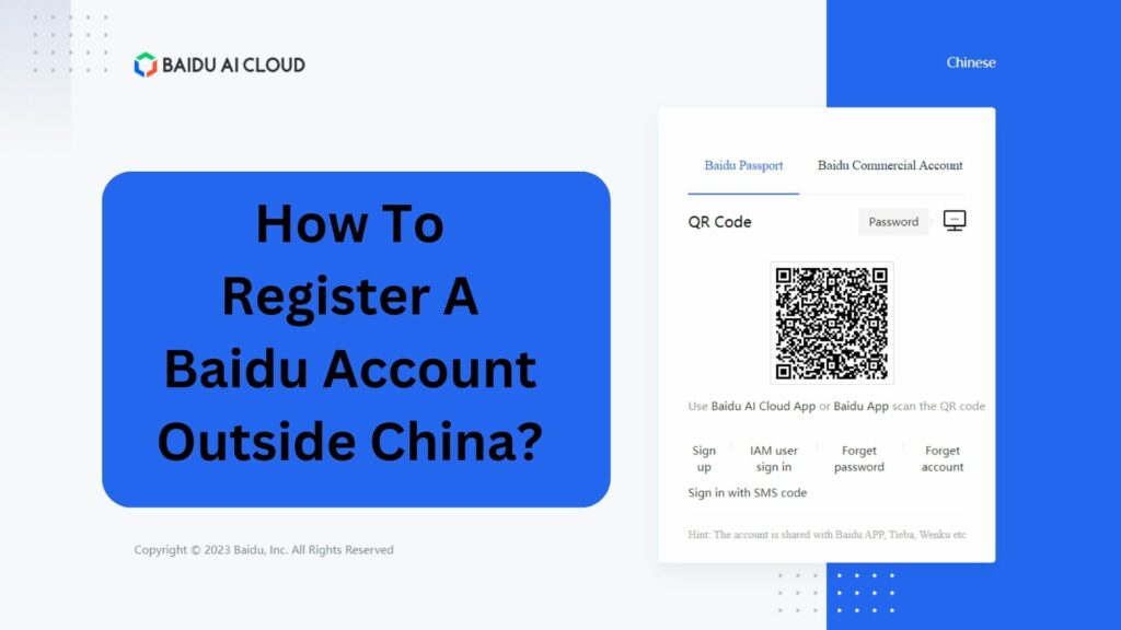 How To Register A Baidu Account Outside China?
